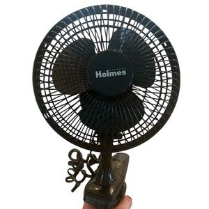 Holmes Black Convertible 9"  Plug In Two Speed Clip Fan